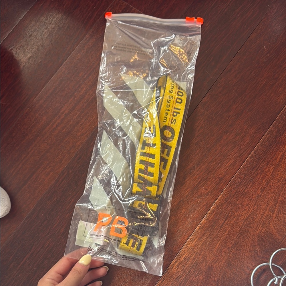 Off-White Yellow Industrial Belt